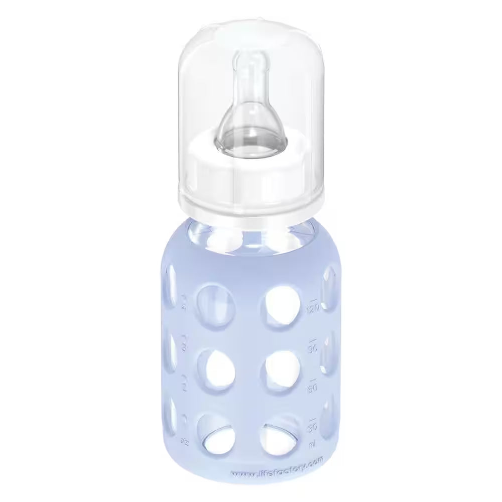 9 Oz. Assorted Color Glass Baby Bottle Starter Set (Set of 6)