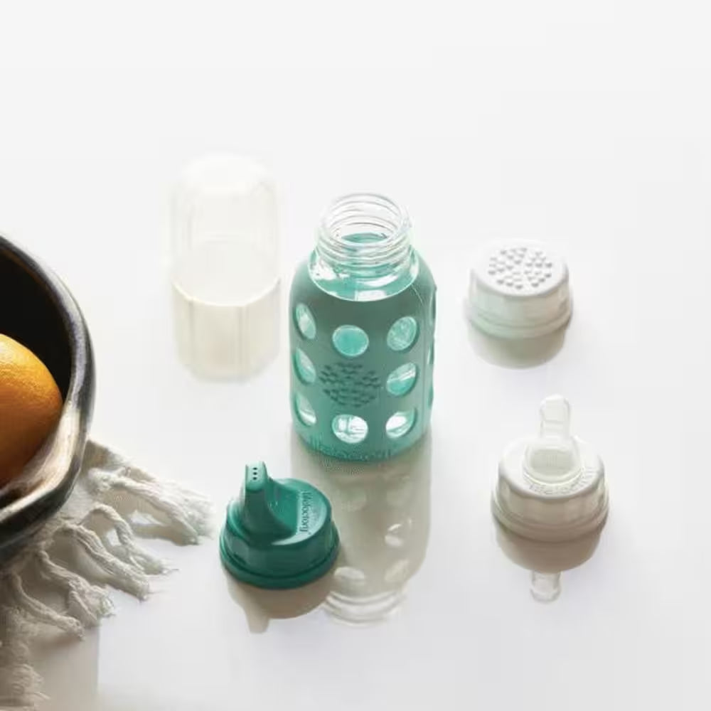 9 Oz. Assorted Color Glass Baby Bottle Starter Set (Set of 6)